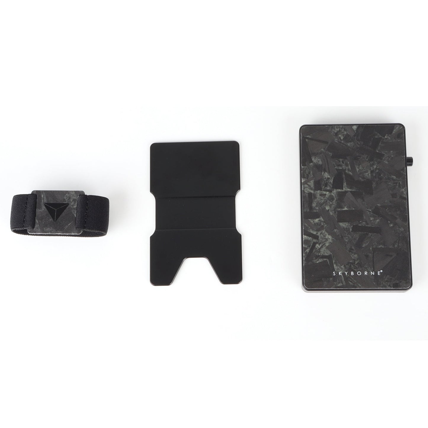 Black wallet with card holder