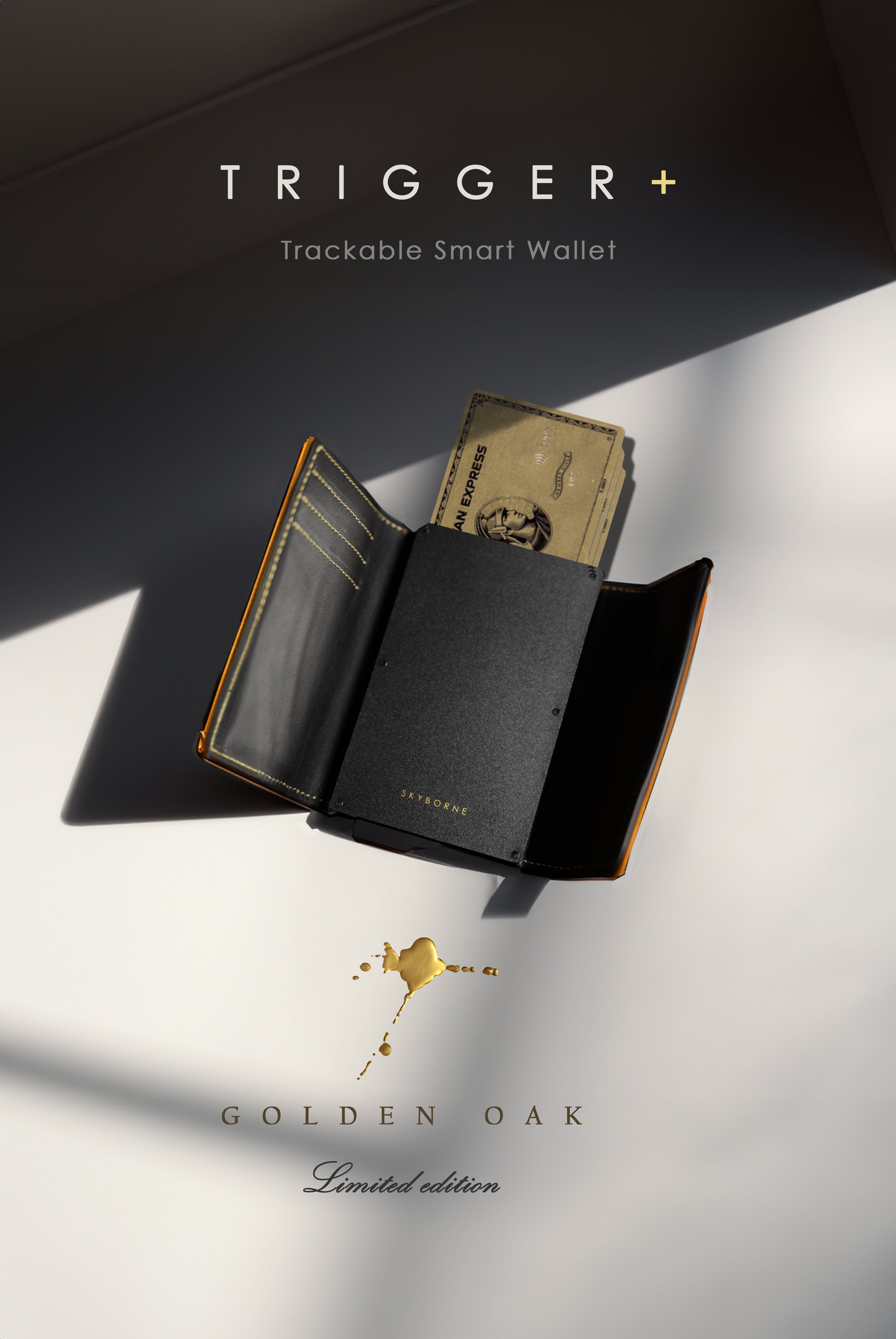Popup Wallet Card Holder - Trigger®+: Golden Oak Edition – SKYBORNE